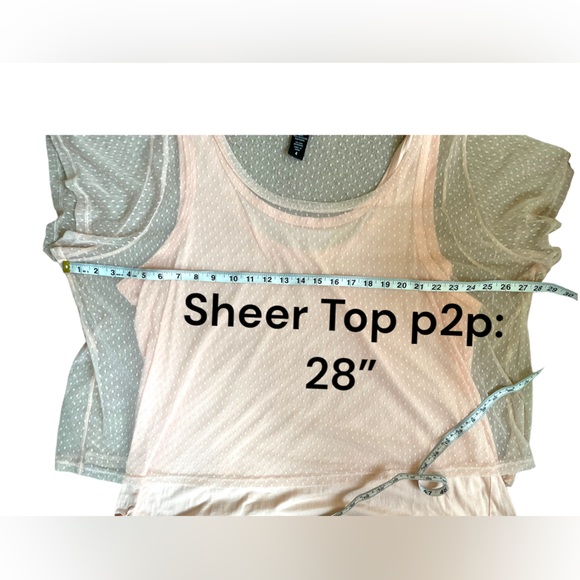 Torrid Sheer Pink Blouse - Picture 8 of 10